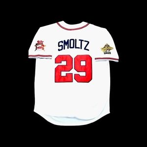 John Smoltz Jersey Atlanta Braves 1995 World Series Throwback Stitched NEW🎁